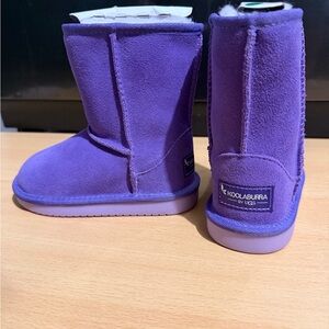Koolaburra by UGG Kids Purple Suede Classic Pull-On Boots